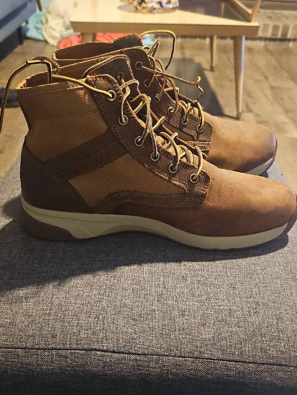 Carhartt Brown Boots Lace-Up Casual Outdoor Style Size 12 Men Work